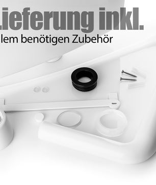 Aufputz Spülkasten für WC Toiletten Weiß 6 - 9 Liter Spartaste 6