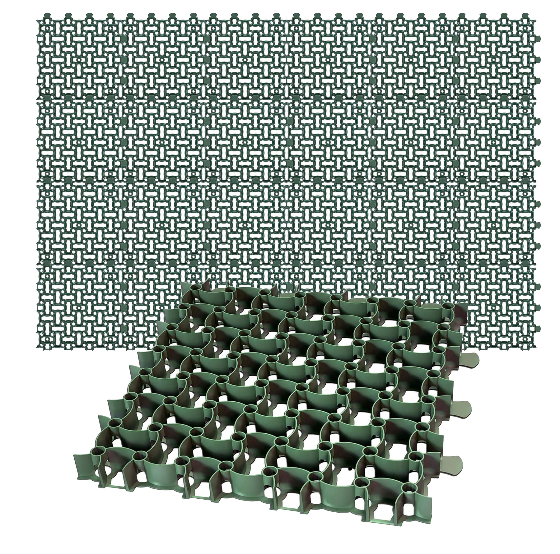 BigDean 24x Rasengitter Paddockplatte 50x50 cm Rasenmatten Rasenwaben Kiesgitter Parkplatzrasen 6 m² image 1