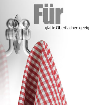 BigDean 24 Stück Saugnapfhalter mit Kunststoffhaken Ø 3 cm – Mehrzweckhaken für Deko 6