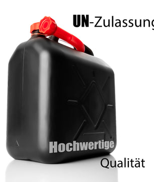 Benzinkanister 10L mit flexiblem Ausgießer - Kraftstoffkanister für Benzin & Diesel - UN-Zulassung  6