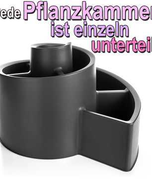 BigDean Kräuterspirale aus Kunststoff in Anthrazit BxH 54x34 cm – Kräuterschnecke - Blumentreppe 4