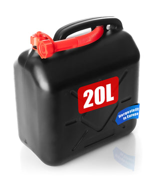 Benzinkanister 20L mit flexiblem Ausgießer - Kraftstoffkanister für Benzin & Diesel - handli