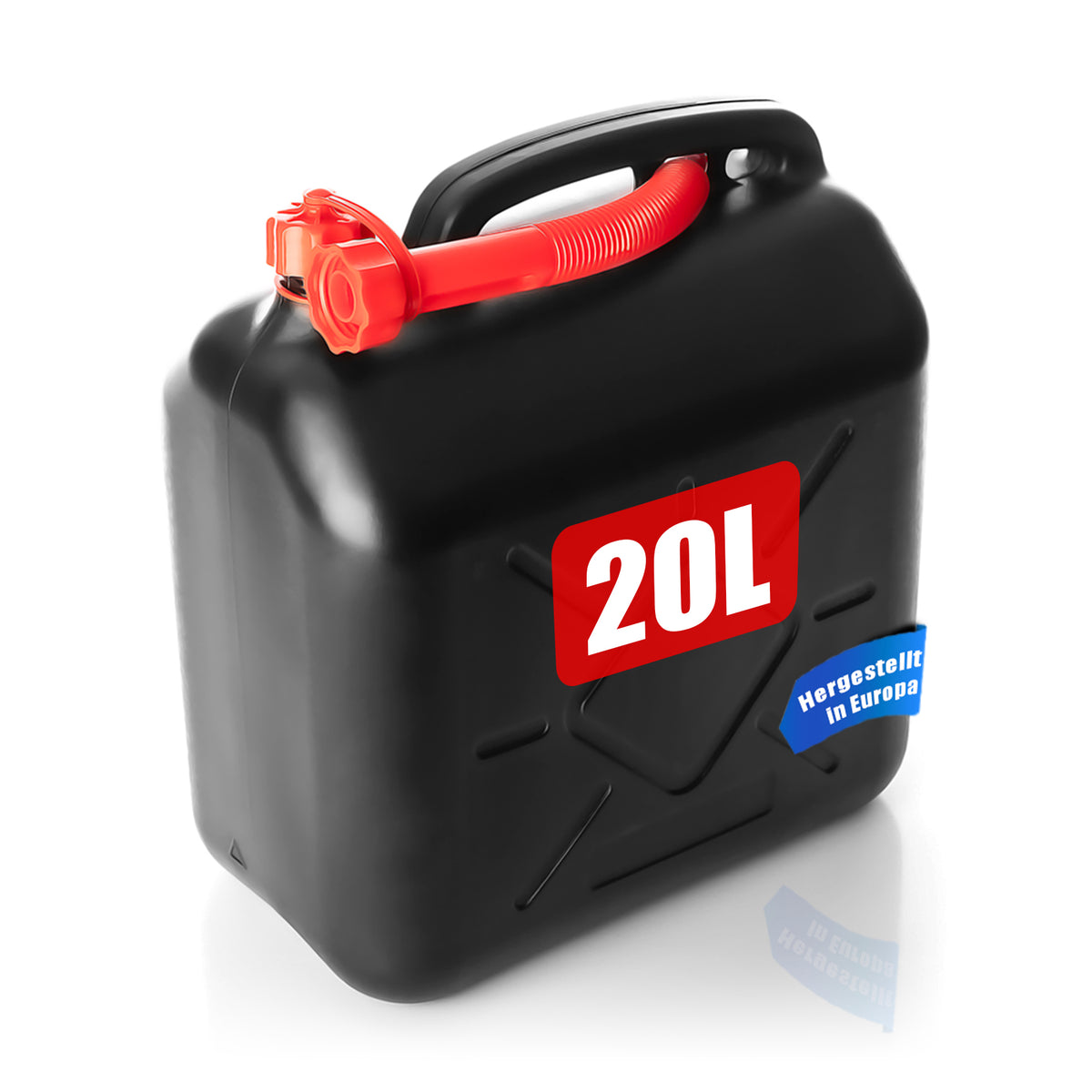 BigDean Benzinkanister 20L mit flexiblem Ausgießer - Kraftstoffkanister für Benzin & Diesel - handlicher Kanister Dieselkanister UN-Zulassung Reservekanister - Made in Europa image 1