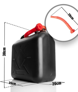 BigDean Benzinkanister 20L mit flexiblem Ausgießer - Kraftstoffkanister für Benzin & Diesel - handli 3