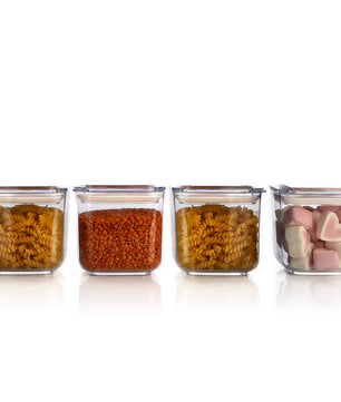 4x Vorratsdosen mit Deckel 750ml transparent BPA frei lebensmittelecht spülmaschinenfest