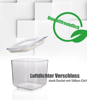4x Vorratsdosen mit Deckel 750ml transparent BPA frei lebensmittelecht spülmaschinenfest 4