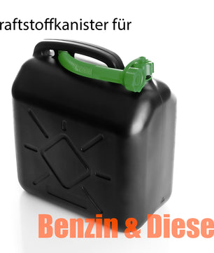 BigDean 2 Stück Benzinkanister 5L mit flexiblem Ausgießer - Kraftstoffkanister für Benzin & Diesel 2