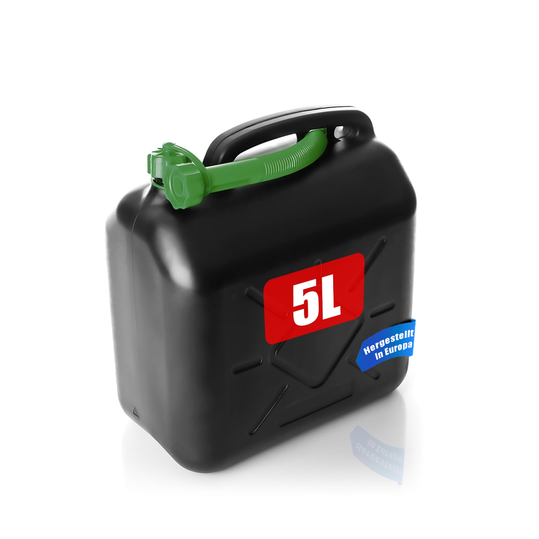 Benzinkanister 5L mit flexiblem Ausgießer - Kraftstoffkanister für Benzin & Diesel