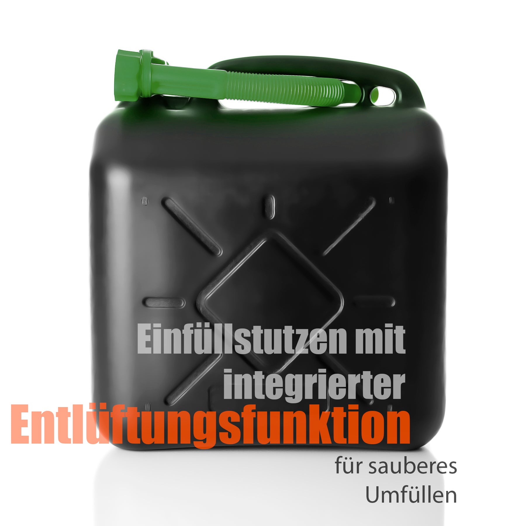 BigDean Benzinkanister 5L mit flexiblem Ausgießer - Kraftstoffkanister für Benzin & Diesel 4