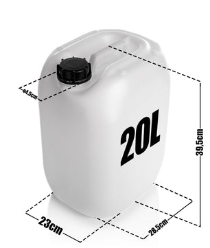Wasserkanister 20L mit Auslaufhahn + Schraubdeckel naturweiß BPA frei lebensmittelecht UN-Zulassung 4