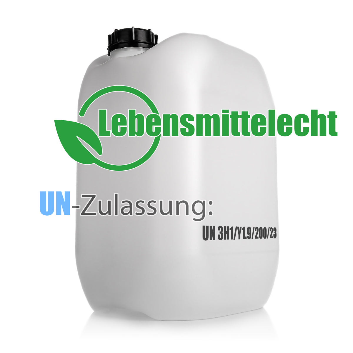 BigDean 2 Stück Wasserkanister 20L mit Auslaufhahn + Schraubdeckel - für Lebensmittel & Industrie - BPA frei lebensmittelecht stapelbar UN-Zulassung DIN 61 - tragbarer Wasserbehälter- Made in Germany image 4