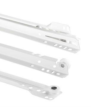 BigDean 5 Paar Schubladenschienen 250mm - Schubladenauszug weiß - Schienen für Schubladen 3