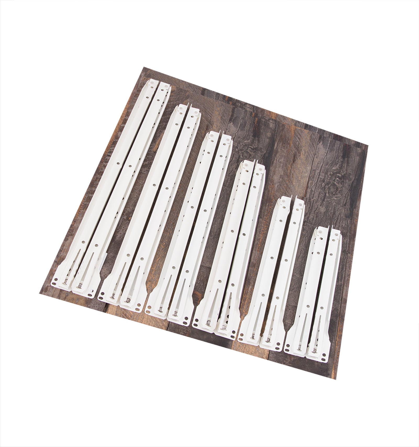 BigDean 5 Paar Schubladenschienen 250mm - Schubladenauszug weiß - Schienen für Schubladen 4