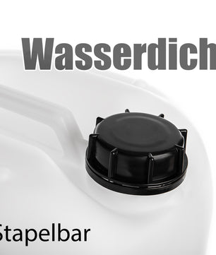 2x Wasserkanister 20L mit Schraubverschluss naturweiß BPA frei lebensmittelecht UN Zulassung 6