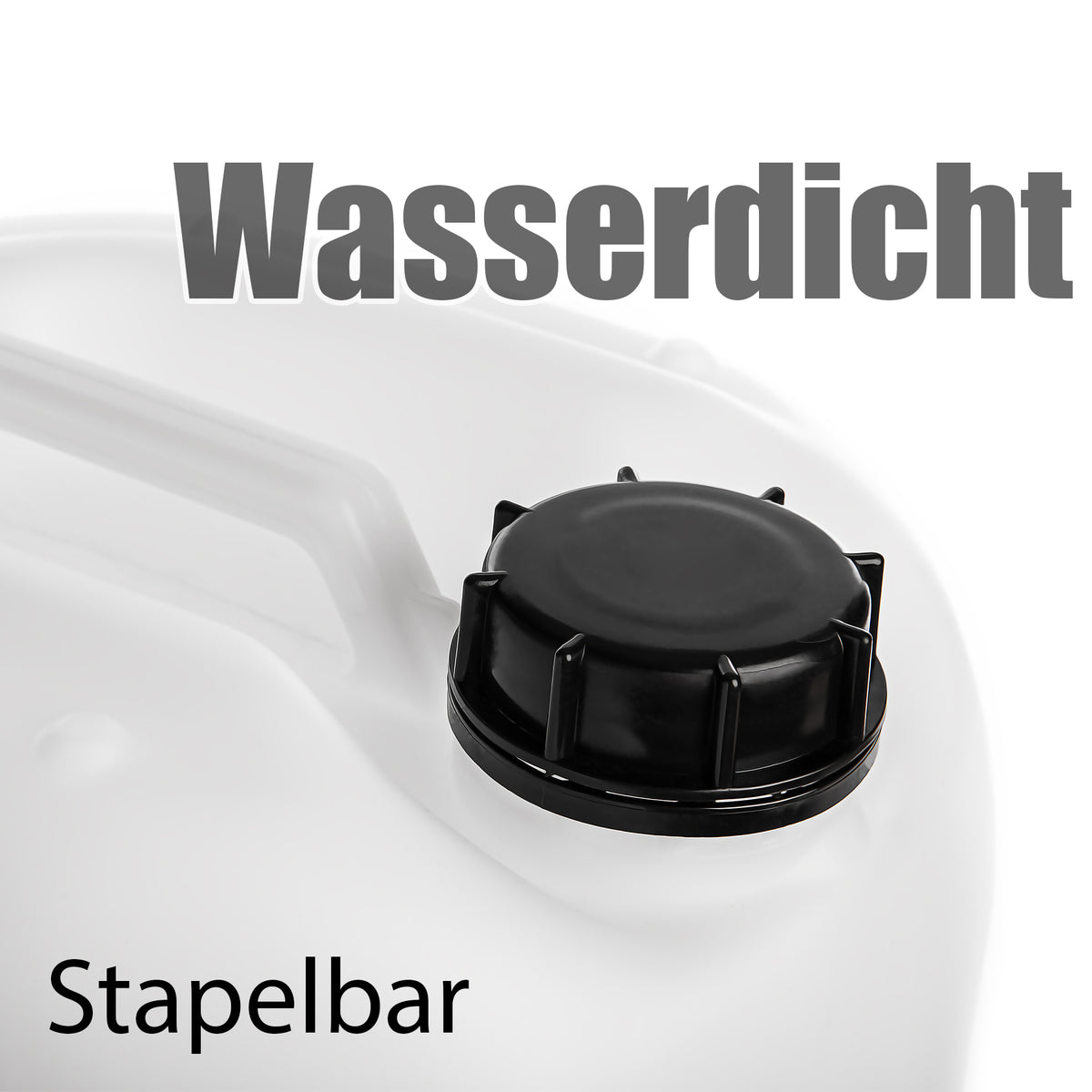 BigDean 2 Stück Wasserkanister 10L mit Schraubverschluss DIN 51 naturweiß - Lebensmittel & Industrie Zulassung - BPA frei lebensmittelecht stapelbar UN-Zulassung - Made in Germany image 6