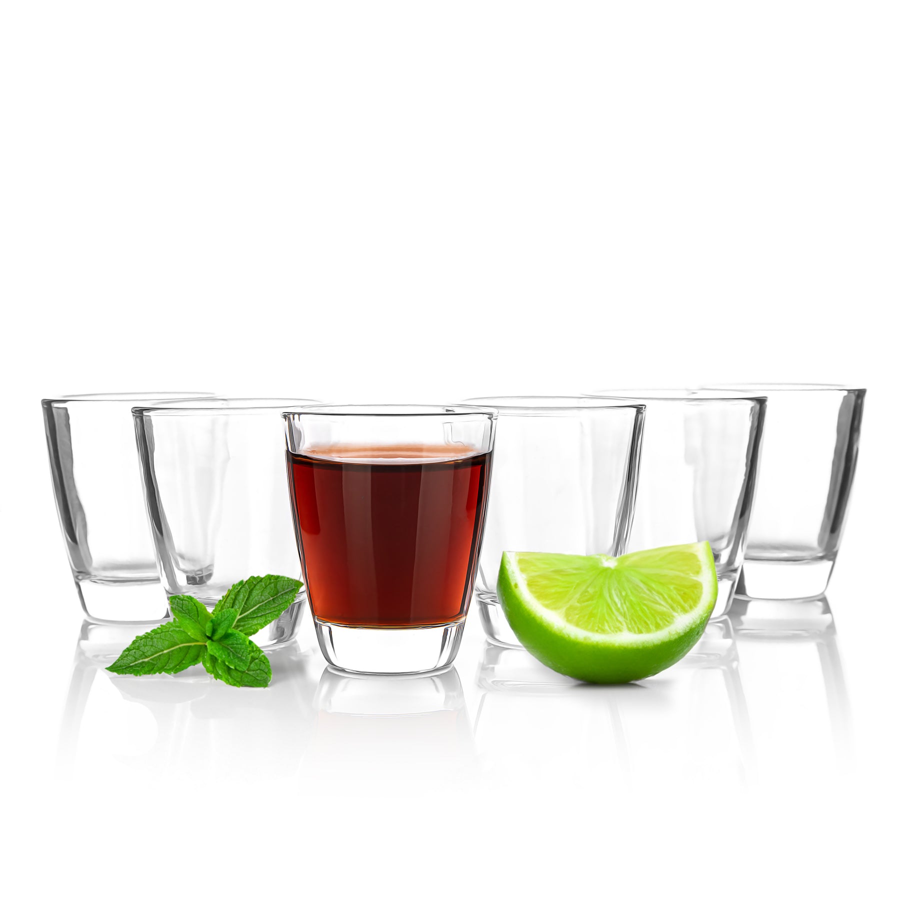 BigDean 24 Stück Schnapsgläser 2cl - Shotgläser aus klarem Glas mit dickem Boden - robustes Schnapsglas - spülmaschinenfest - Shot Gläser für Tequila, Wodka, Ouzo - Gastro Qualität 