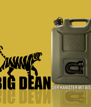 BigDean Benzinkanister 20L in Olivgrün mit flexiblem Ausgießer - Kraftstoffkanister 2