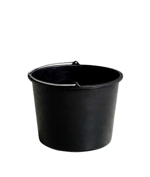 Baueimer 20 Liter Schwarz Putzeimer Literskala