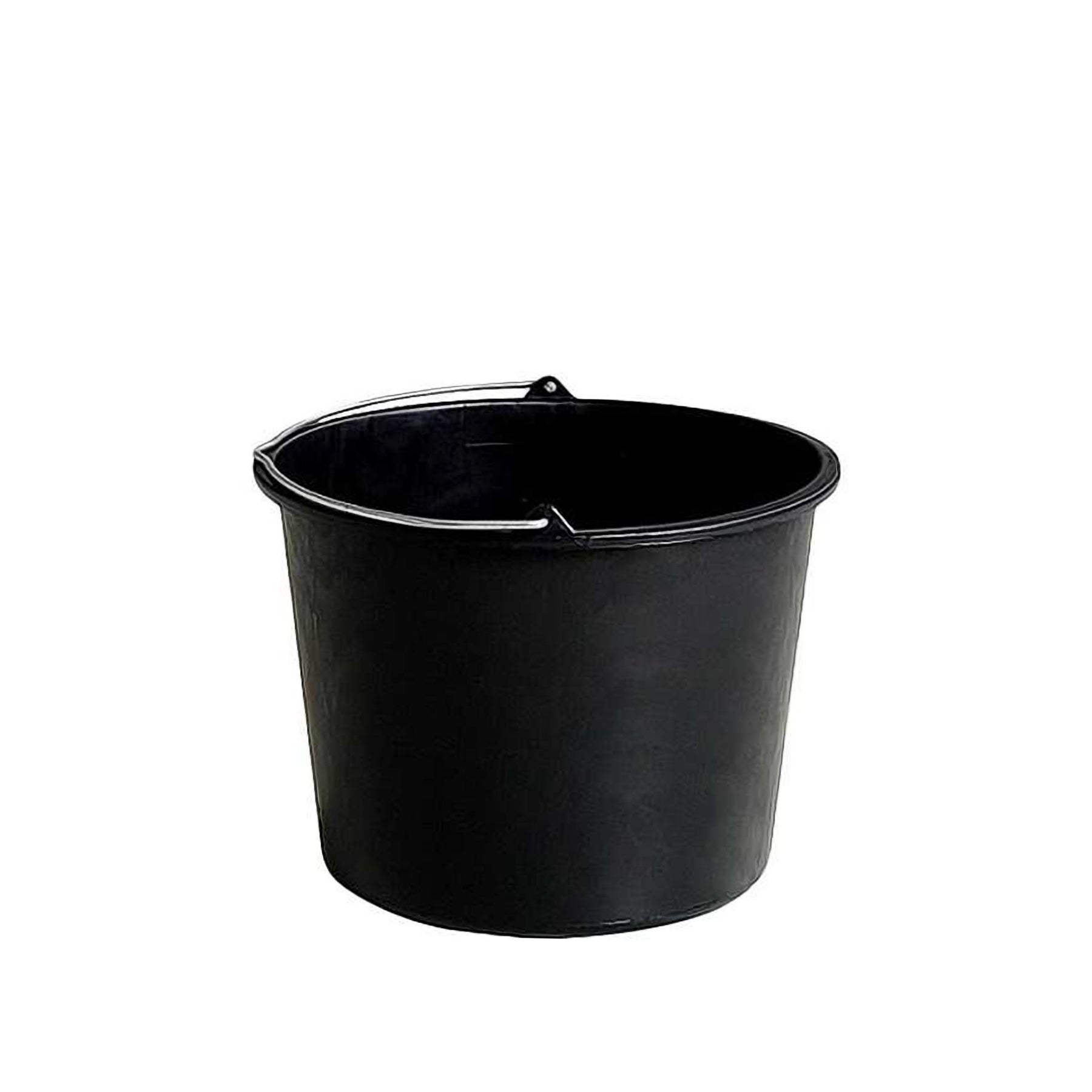 Baueimer 20 Liter Schwarz Putzeimer Literskala