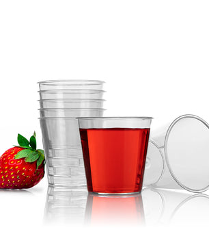 100 Stück Schnapsgläser Plastik 3cl BPA frei - wiederverwendbare Shotgläser bruchsicherer Kunststoff