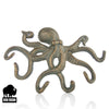 Oktopus Design Kleiderhaken Krake Altgold 25 x 17 cm (BxH) Vintage Jackenhalter Garderobenhaken 3