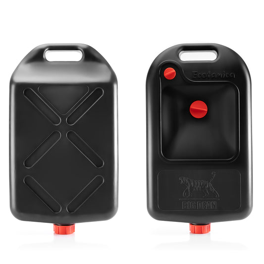 BigDean Ölwechselkanister in Schwarz 10 L Volumen – Ölbehälter mit Filtereinsatz – Ölwanne 2