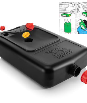 BigDean Ölwechselkanister in Schwarz 10 L Volumen – Ölbehälter mit Filtereinsatz – Ölwanne 4