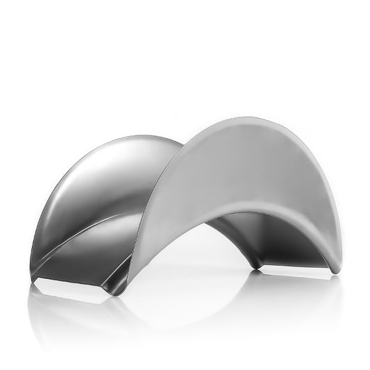 BigDean Gartenschlauchhalter aus Metall silber - robuster Schlauchhalter zur Wandmontage - ideal auch als Kabelhalter für den Garten geeignet - für Schläuche mit ½ Zoll oder ¾ Zoll Durchmesser