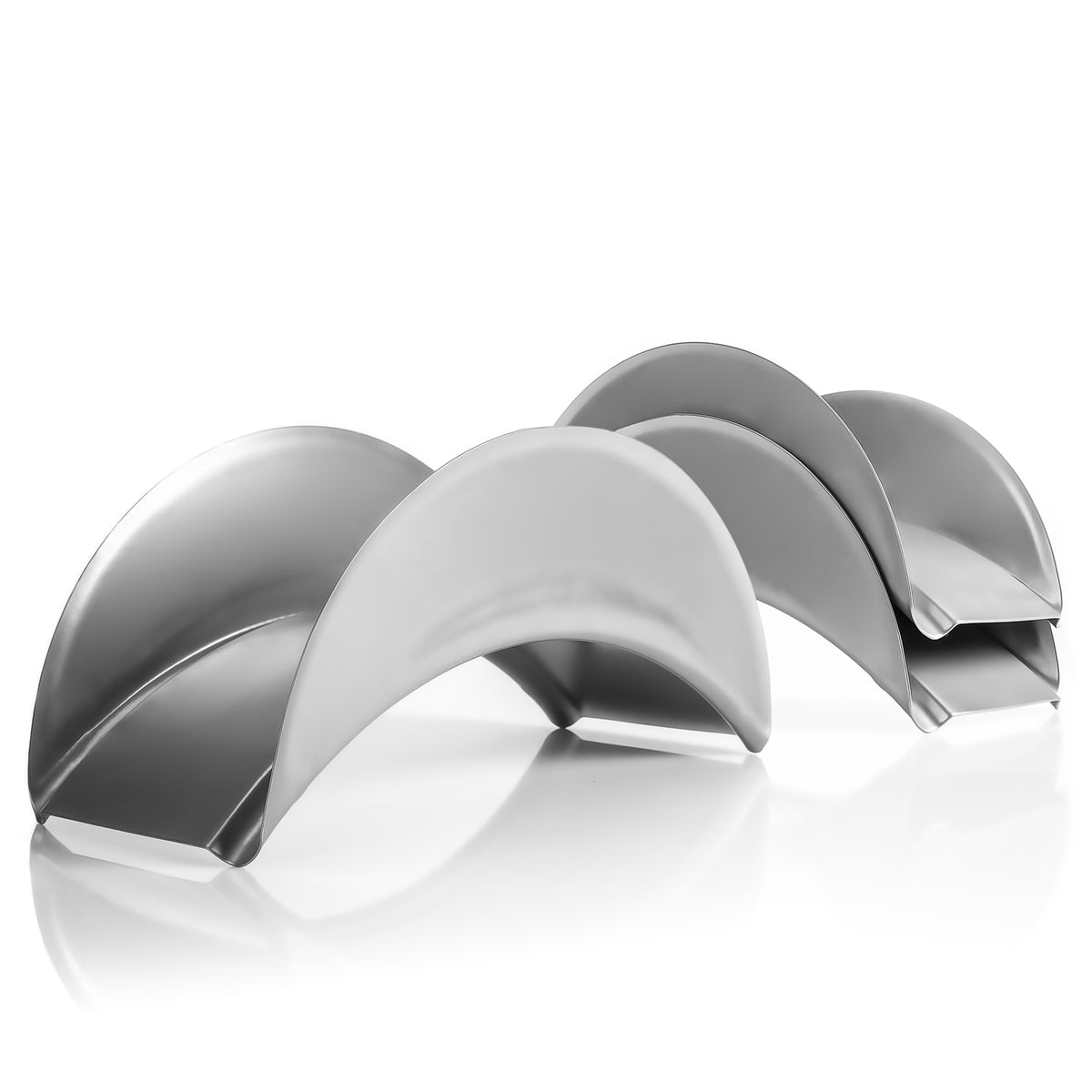 BigDean 3 Stück Gartenschlauchhalter aus Metall silber - robuster Schlauchhalter zur Wandmontage - ideal auch als Kabelhalter - für Schläuche mit ½ Zoll oder ¾ Zoll Durchmesser image 1
