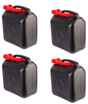 BigDean 4x Benzinkanister 20L mit flexiblem Ausgießer - Kraftstoffkanister für Benzin & Diesel - 6