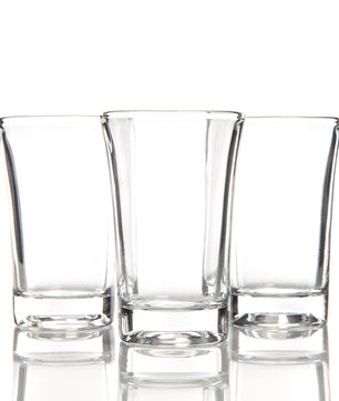 24er Set Schnapsgläser 4cl - Shotgläser aus Glas - Shot Gläser für Wodka, Ouzo, Sambuca, Tequila