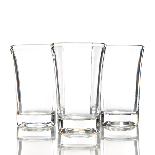 BigDean 24er Set Schnapsgläser 4cl - Shotgläser aus Glas - Spülmaschinenfest - Shot Gläser für Wodka, Ouzo, Sambuca, Tequila, etc. - Pinnchen, Stamperl, Schnapsbecher