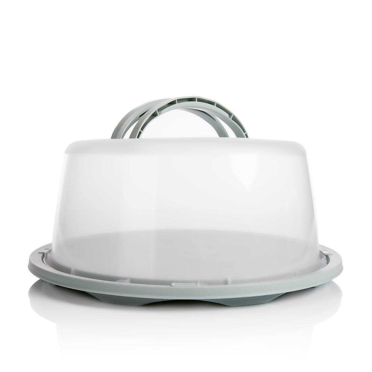 BigDean Kuchen Transportbox Rund in Pastell Grün – mit Doppel Tragegriff für sicheren Transport von Torten, Kuchen & Muffins – Kuchenhaube mit Klickverschluss – Kuchencontainer Made in Europa image 1