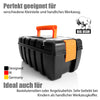 Werkzeugkoffer leer - aus Hart-Kunststoff - 37x20x16cm - Werkzeugkiste Toolbox Werkzeugkasten 2