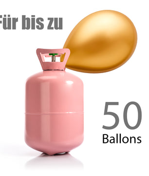 Heliumgasflasche mit 13L Volumen reicht für bis zu 50 Ballons - Luftballons für Geburtstage 2