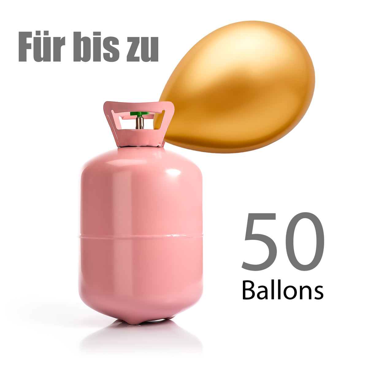 Heliumgasflasche mit 13L Volumen reicht für bis zu 50 Ballons - Ballongas für verschiedene Luftballons image 2