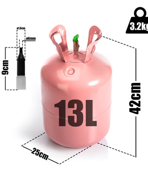 Heliumgasflasche mit 13L Volumen reicht für bis zu 50 Ballons - Luftballons für Geburtstage 3
