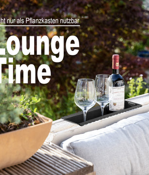 4 Stück Paletten Blumenkästen Einsatz in Anthrazit – Pflanzkasten zum Bepflanzen 2