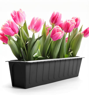 6 Stück Paletten Blumenkästen Einsatz in Anthrazit – Pflanzkasten zum Bepflanzen