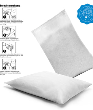 BigDean 4 Stück Nachfüllpack Luftentfeuchter 680g – Raumentfeuchter Nachfüll-Beutel Granulat 6