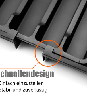 2 Stück Schubladen Organizer aus Kunststoff in Schwarz – ausziehbarer Besteckkasten 5