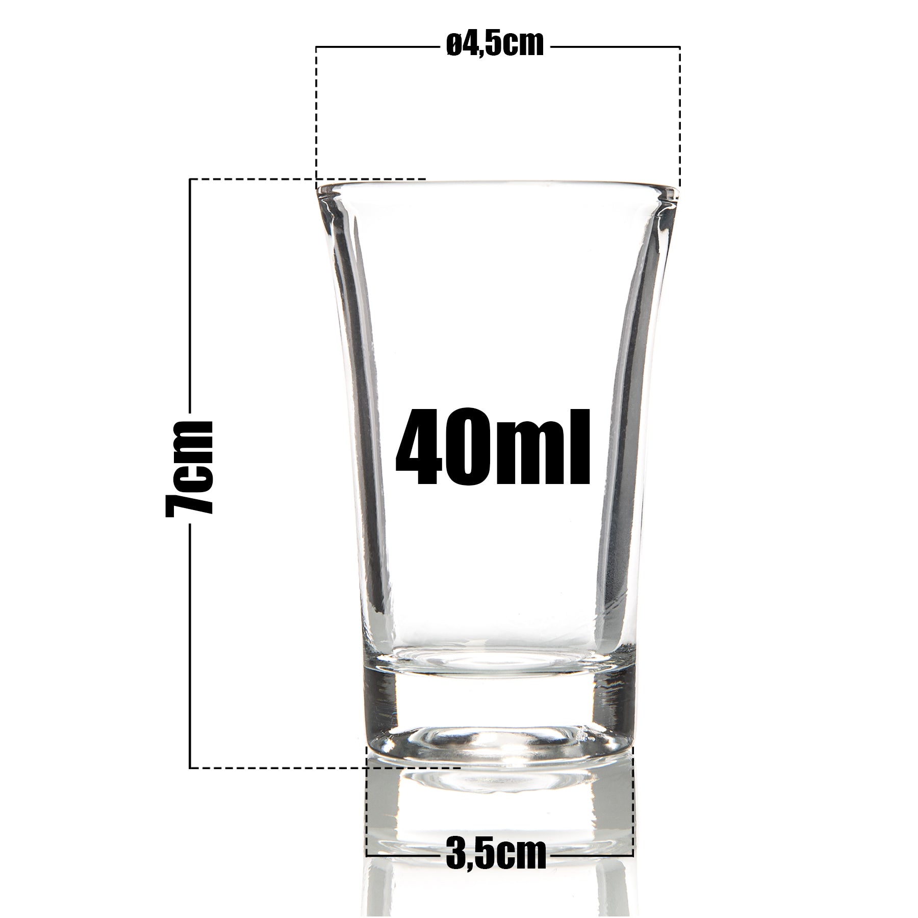 12 Stück Schnapsgläser 2cl spülmaschinengeeignet - robuste Shotgläser in Gastro Qualität 3