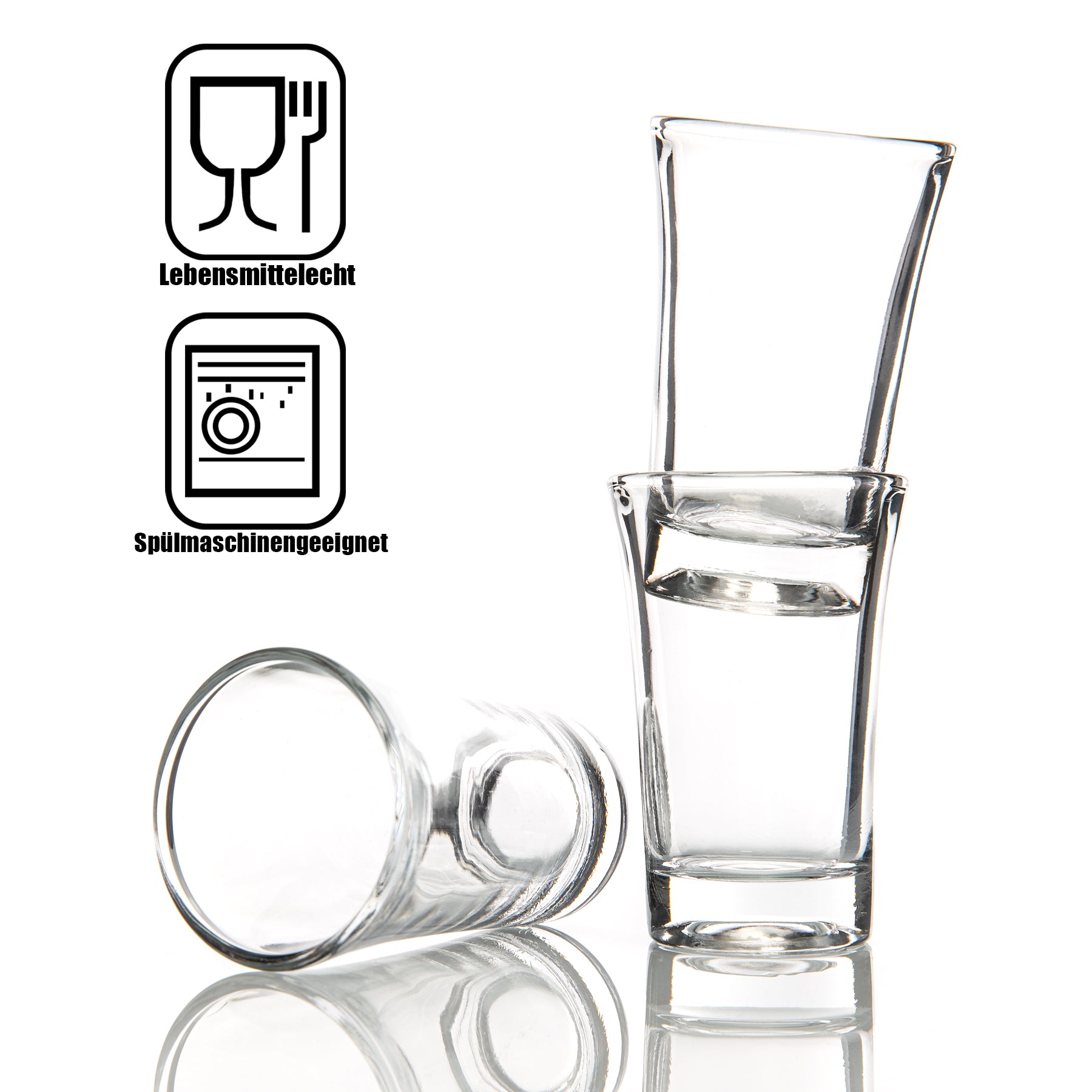 12 Stück Schnapsgläser 2cl spülmaschinengeeignet - robuste Shotgläser in Gastro Qualität 5