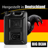 BigDean Benzinkanister 20L Schwarz im Totenkopf Design - Kraftstoffkanister für Benzin, Diesel 4