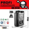 BigDean Benzinkanister 20L Schwarz im Totenkopf Design - Kraftstoffkanister für Benzin, Diesel 6