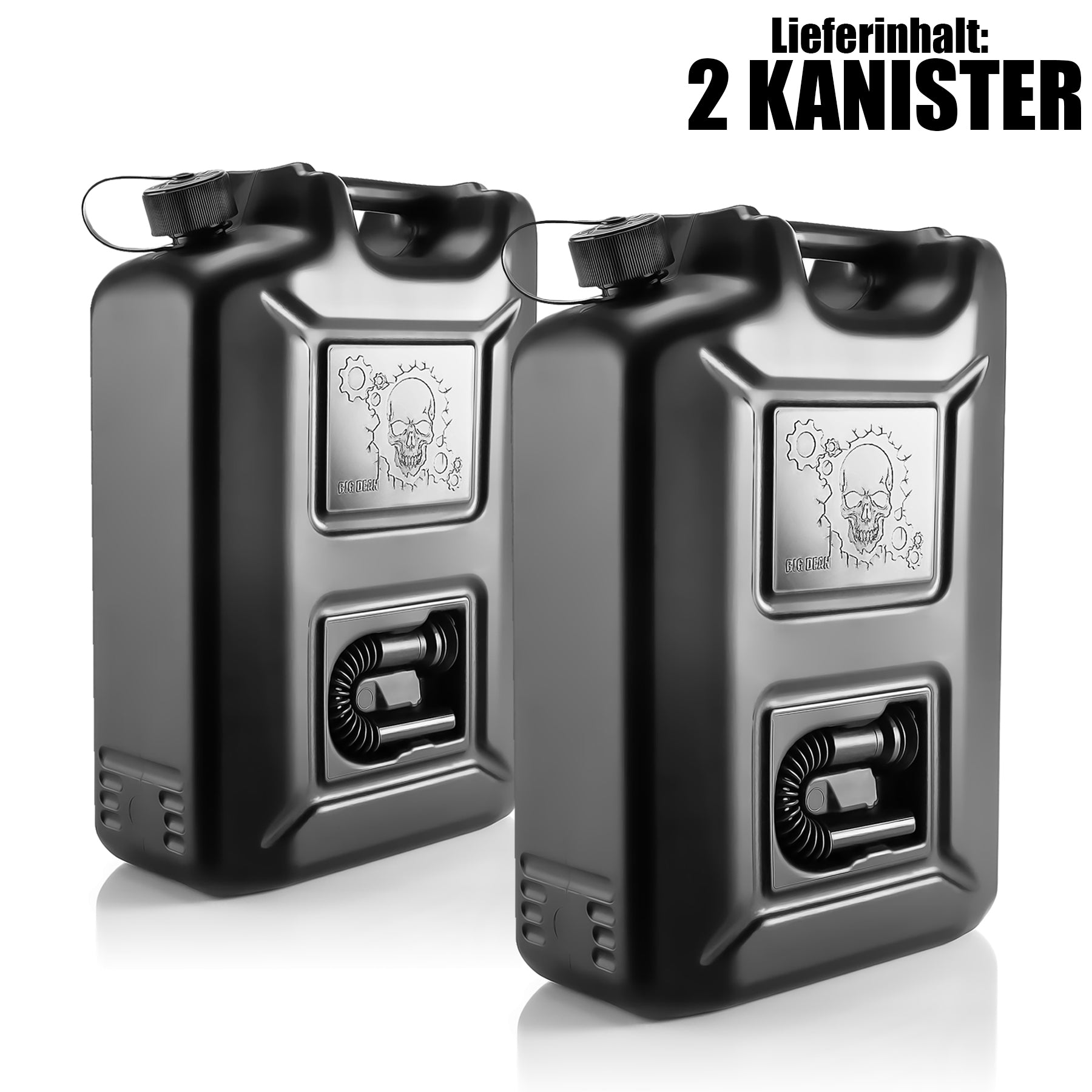 Kraftstoffkanister 20 L Black Edition - Benzinkanister Kraftstoff Kanister mit UN-Zulassung für Dies 2