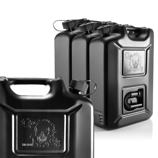 BigDean 3 Stück Kraftstoffkanister 20 L Black Edition - Benzinkanister Kraftstoff Kanister mit UN-Zulassung für Diesel & Benzin