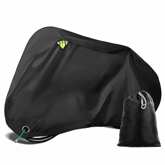 BigDean Fahrradabdeckung wetterfest & wasserdicht aus Polyester 210D Gewebe – strapazierfähige Fahrradschutzhülle für 1-2 Fahrräder, Motorräder und Roller geeignet