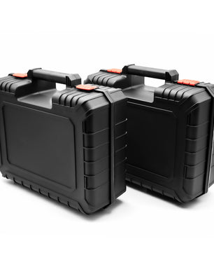 2 Stück Maschinenkoffer leer aus bruchsicherem Kunststoff für sichere Werkzeugaufbewahrung