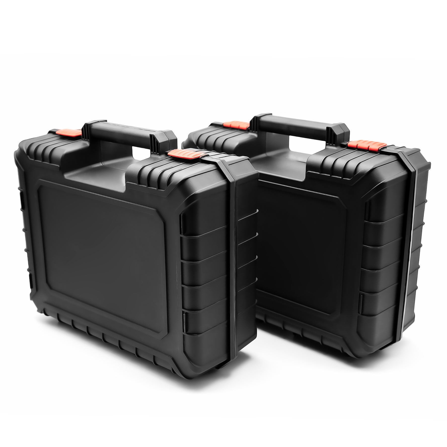 2 Stück Maschinenkoffer leer aus bruchsicherem Kunststoff für sichere Werkzeugaufbewahrung